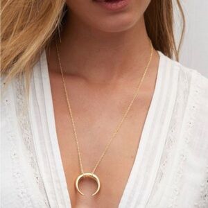 Gorjana Gold Crescent Necklace-NEW IN BOX